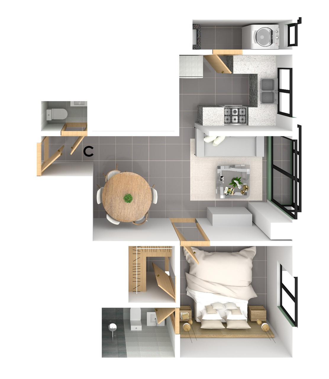 6 Apartamento en Venta en Evaristo Morales